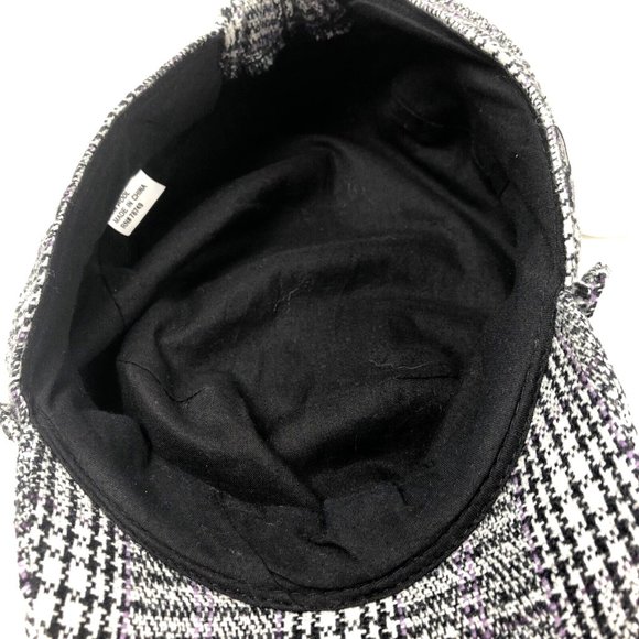 Women Plaid Newsboy Cap Poly And Wool Blend Fashion Hat for Ladies - Picture 6 of 7